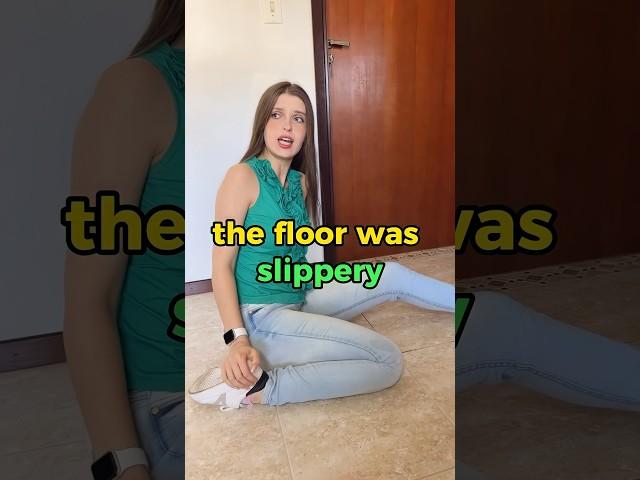 Be careful with the floor  #english #englishtips #learnenglish #englishteacher