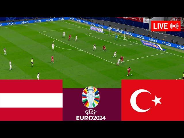 [LIVE] Austria vs Turkey. 2024 Euro Cup Full Match - Video game simulation