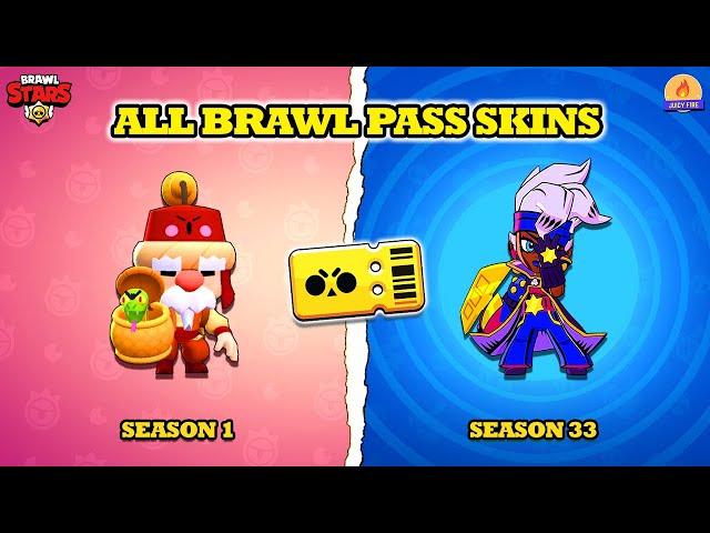 Brawl Stars | All Brawl Pass Skins | Season 33 Updated