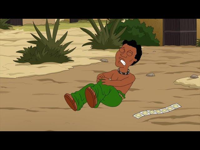 Family Guy - Donated pants to Africa