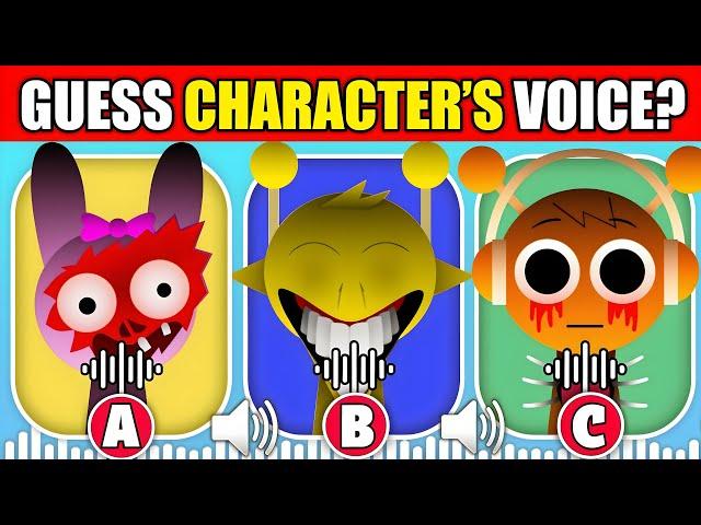 GUESS ALL The HORROR Incredibox Sprunki Characters by their VOICE! | Pinki, Simon, Oren