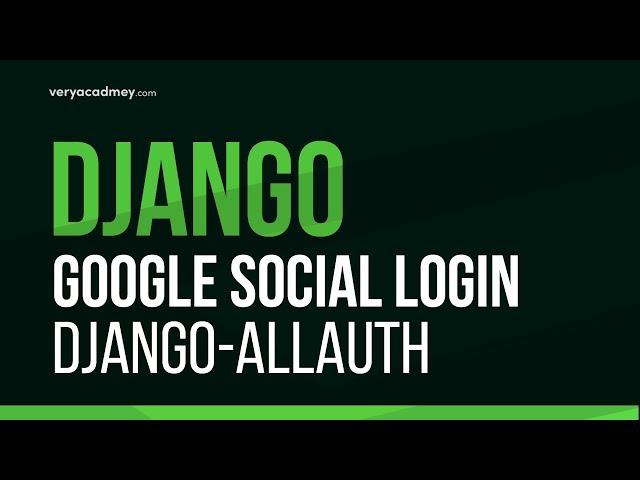 Learn Django - Towards social logins with Google and Django | Django-allauth