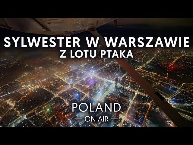 New Year's Eve 2023 in Warsaw from a bird's eye view!  Warsaw by Night | 4K | POLAND ON AIR