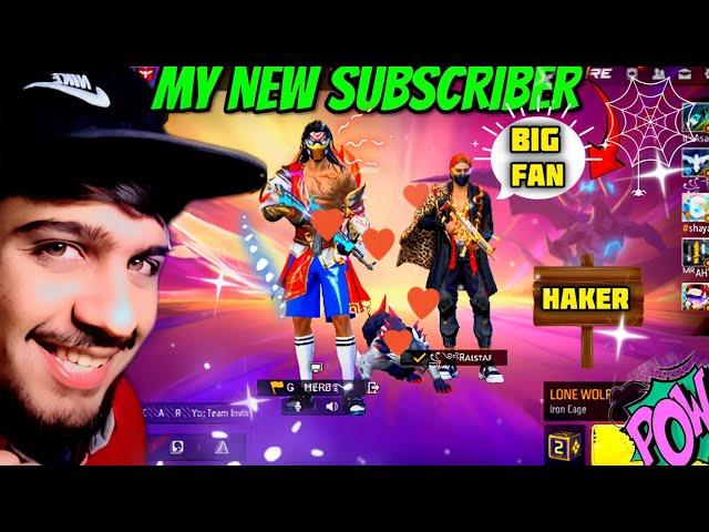 FREE FIRE  WITH MY NEW SUBSCRIBER GAMEPLAY #freefire