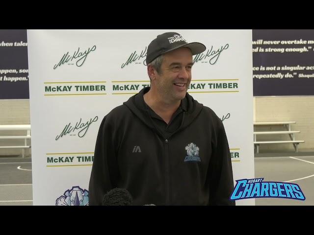 Hobart Chargers Press Conference 1/3/23 Anthony Stewart