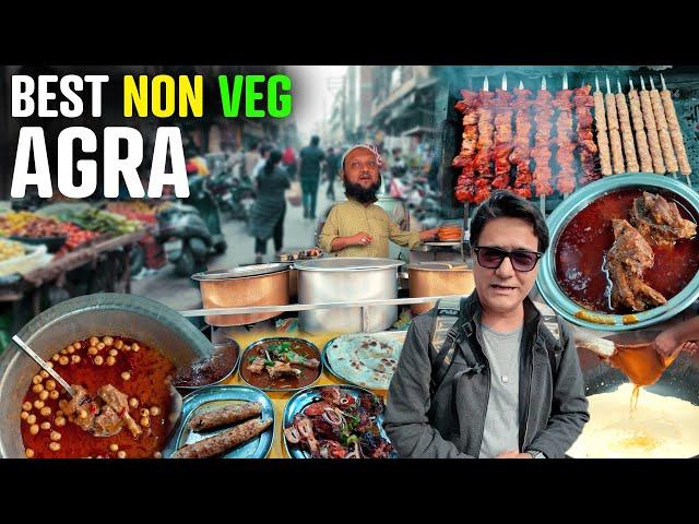 Best Non Veg Street Food In Agra | Agra Ka Petha | Pakeeza Meat House Agra | Aleem Restaurant Agra