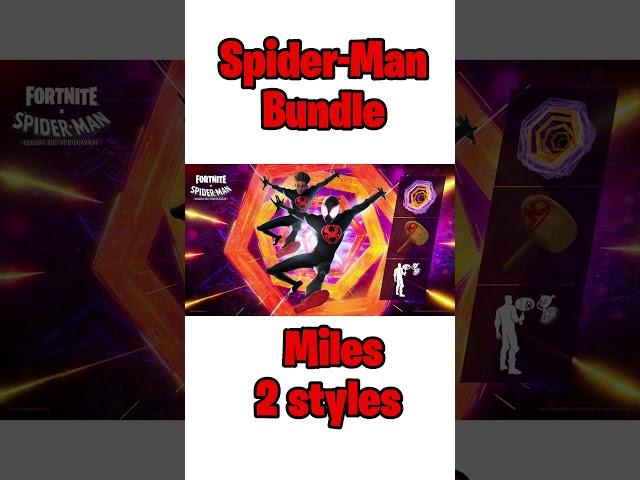 What’s included in the Miles Morales Spider-Man Bundle? #fortnite #fortniteupdate #milesmorales