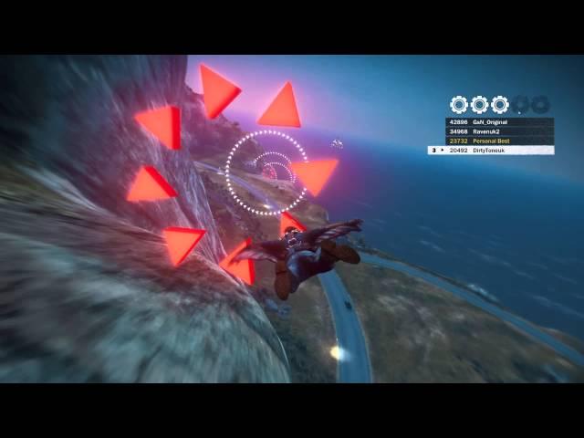 Just Cause 3 - 5 Gears in Wingsuit challenge Hilltop Tour