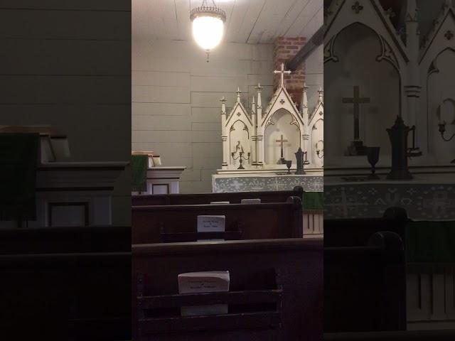 Pump organ at St. Mark’s Lutheran Church