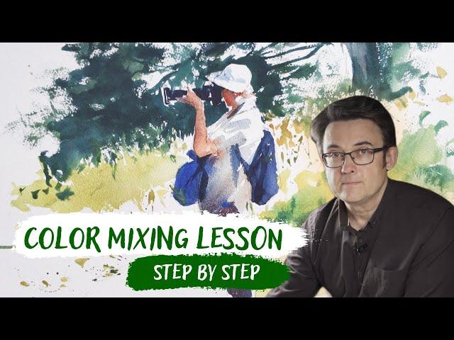 Watercolor Painting TIPS for Beginners - How to MIX COLORS