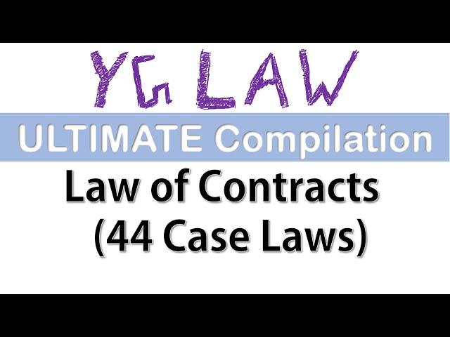 Contract Law Important Cases