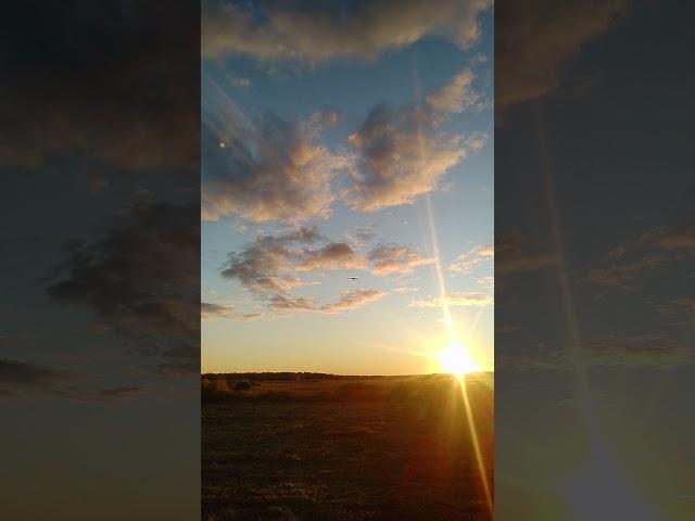 Sunset first Solo flight