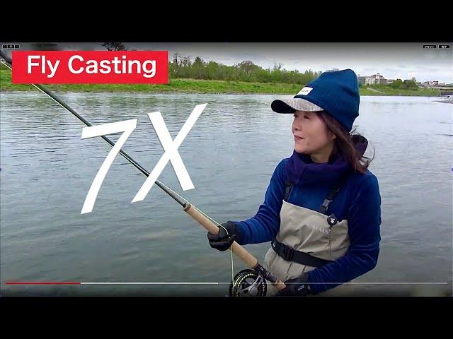 loop 7x fly rod fly fishing casting　　アンダーハンドキャスティング