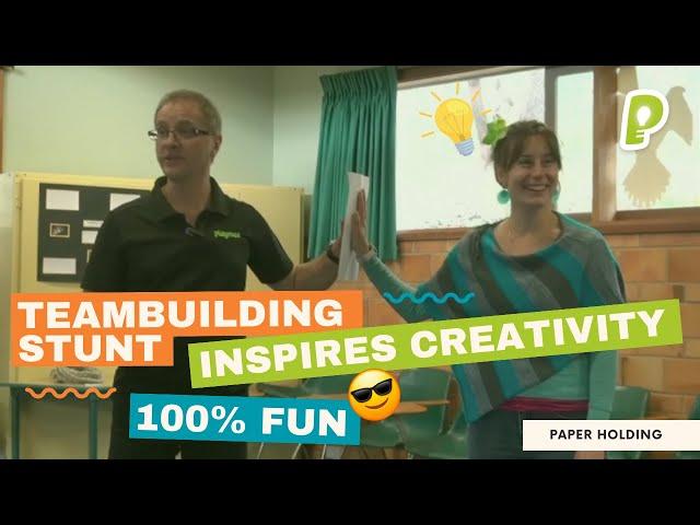 Dynamic TEAM-BUILDING Exercise for Small Groups - Paper Holding | playmeo