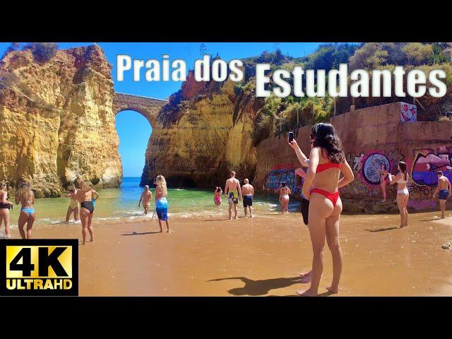 Praia dos Esudantes Beach Walk 4K Algarve ,Portugal.