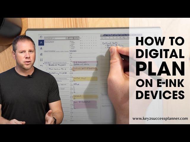 How I Digital Plan with E Ink Devices like the reMarkable 2 and Paper Pro