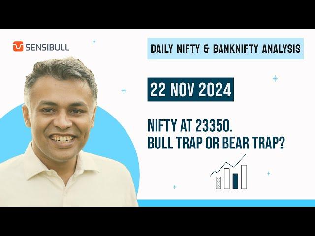 NIFTY & BANK NIFTY Analysis for Tomorrow | Stock Market Outlook | 22 November 2024, Friday