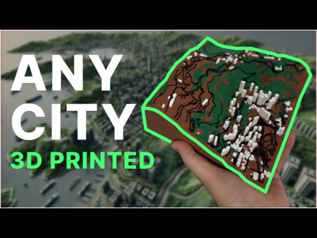 3D Print Cityscapes -  Any Location for Free! - How-To