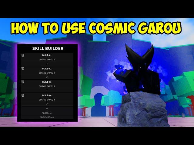 How to Use SKILL BUILDER COSMIC GAROU in TSB!!! (Custom Moveset)