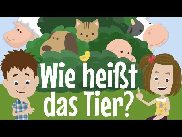 Children's song Animals & Animal Sounds - What's the name of the animal? - BlauBlau Kinderlieder