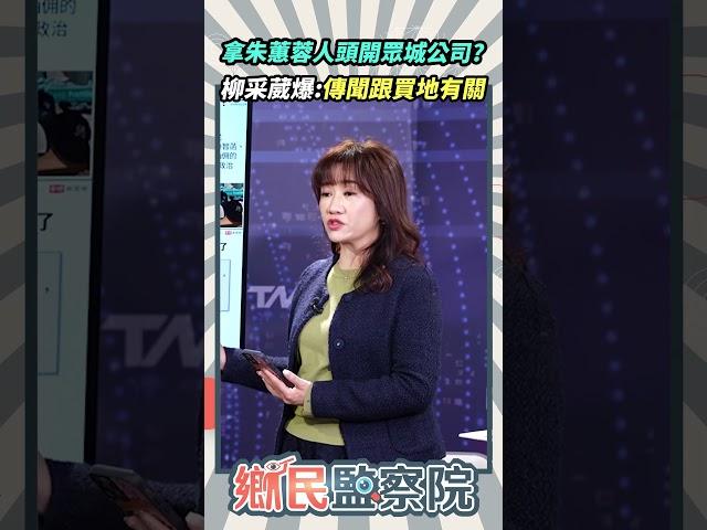 拿朱蕙蓉人頭開眾城公司？柳采葳爆：傳聞跟買地有關【鄉民監察院】精彩速看20241218