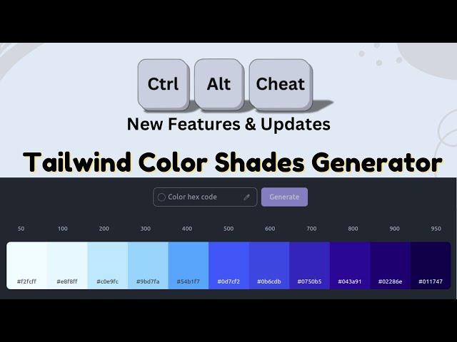 Ctrl+Alt+Cheat: Tailwind Shade Generator, Linux Cheat Sheets & More! 