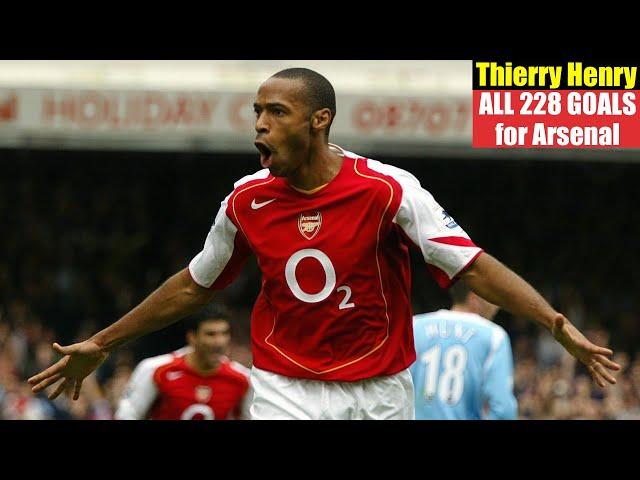 Thierry Henry ◉ All 228 Goals for Arsenal FC.