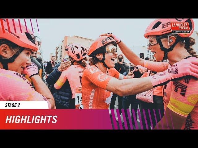 Extended Highlights - Stage 2 - La Vuelta Femenina 24 by Carrefour.es