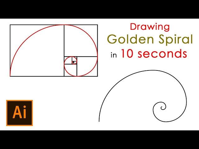 Drawing Golden Spiral – The shortest Adobe Illustrator Tutorial