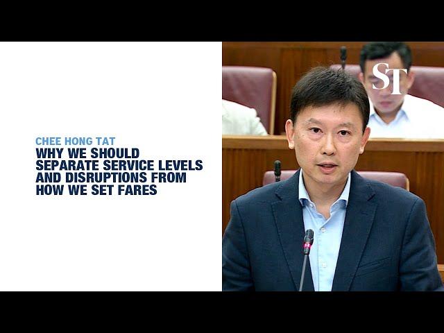 Fare reviews should not be linked to service levels and disruptions: Chee Hong Tat