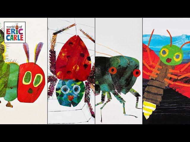 4 Eric Carle Books | Compilation | Hungry Caterpillar, Busy Spider, Quiet Cricket, Lonely Firefly