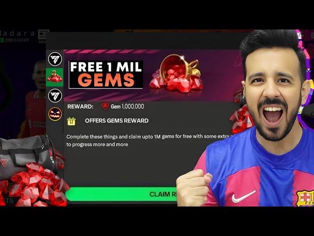 UNLIMITED GEMS TRICK ! HOW TO GET MILLIONS OF GEMS & FREE 103 RATED CARDS - FC MOBILE 25