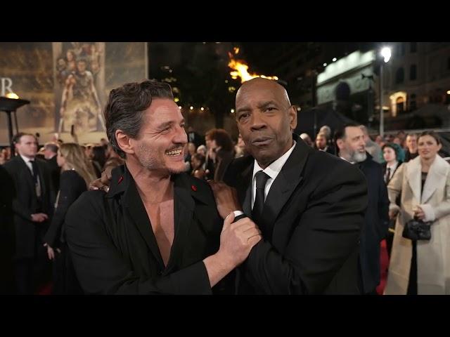 GLADIATOR II: Denzel Washington and Pedro Pascal at London World premiere | ScreenSlam