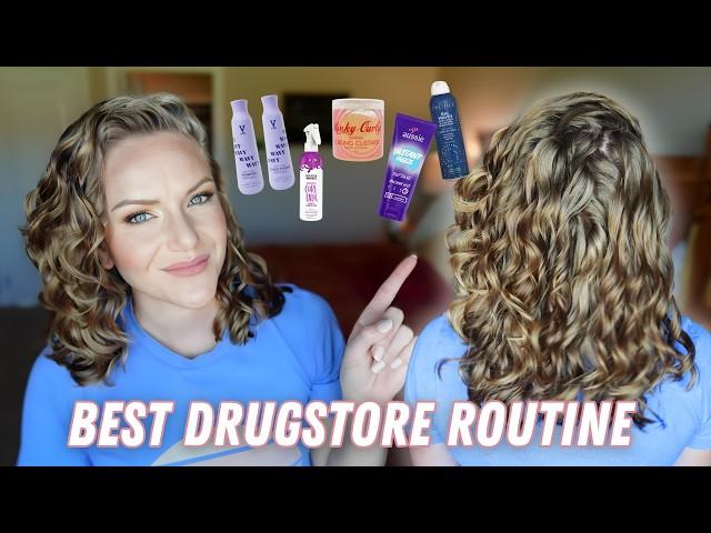 Drugstore Wavy Hair Routine (2A, 2B, 2C Hair) -- Get Perfect Curls 