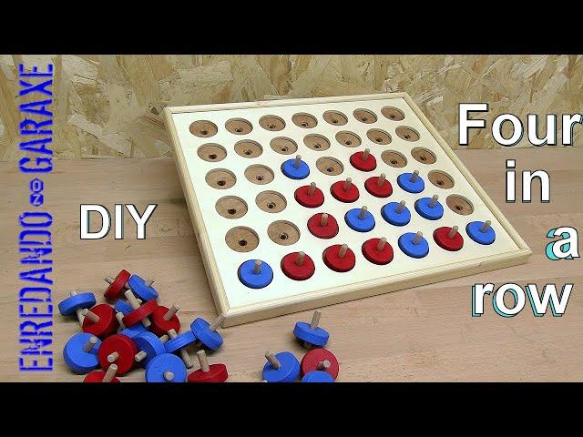 Creativity: DIY Wooden Four-in-a-Row Game