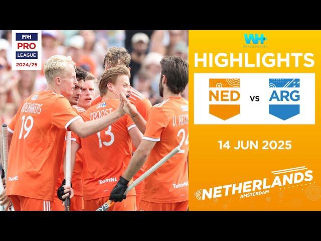 FIH Hockey Pro League 2024-25 Highlights: Netherlands vs Argentina (M) | Match 1