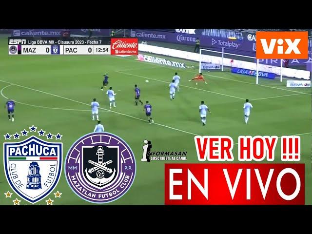 Pachuca vs Mazatlán En Vivo, donde ver, Partido Hoy Juegan PACHUCA VS MAZATLAN PARTIDO JORNADA 11