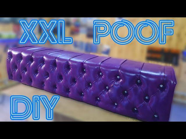 Огромный пуфик своими руками. XXL bench capitone DIY