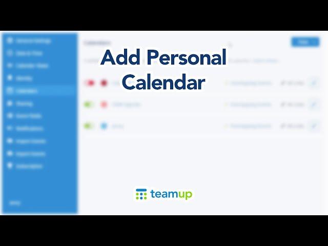 Meeting Scheduler Tutorial: Add Personal Calendar