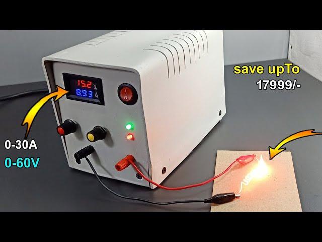 Diy Simple 0-60V 0-30A DC Adjustable Bench Power Supply// How to make Voltage & Current Adjustable