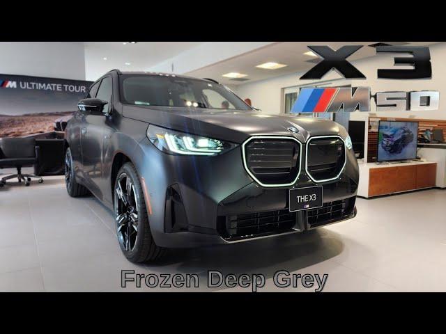 FIRST LOOK! 2025 BMW X3 M50 xDrive Frozen Deep Grey #bmw #x3 #g45