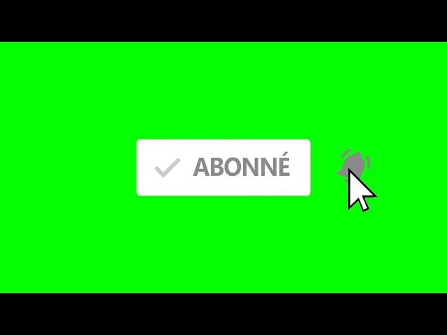 Fond vert bouton abonnement et cloche