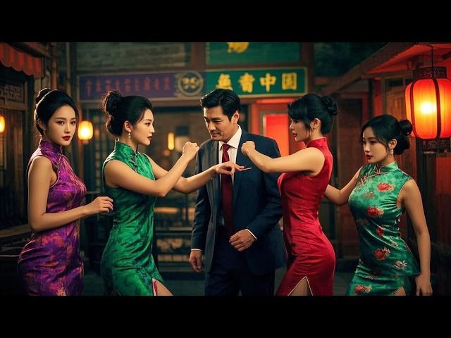 Movie: He destroys a brothel, gets attacked by 4 kung fu beauties, but is chosen by the mob boss!