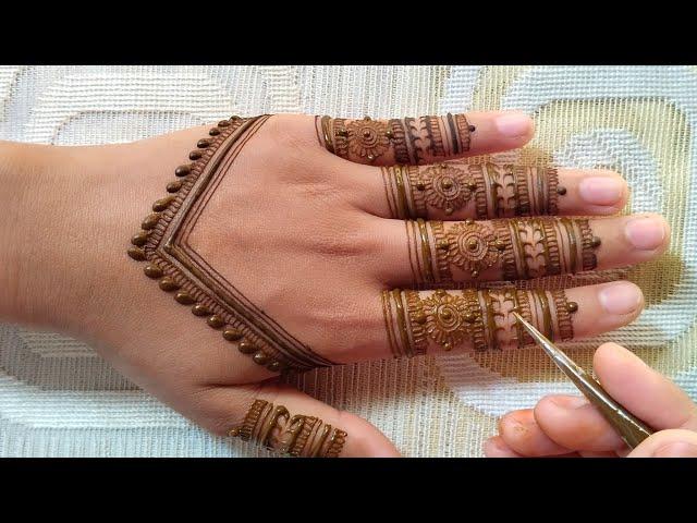 Easy back hand mehndi design | Simple mehndi design | Mehandi ka design | Stylish Mehndi design 2024