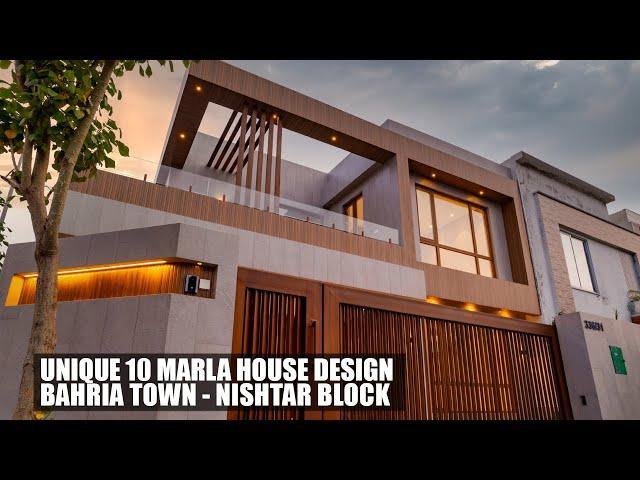 Explore Unique 10 Marla House Design Style by MY Construction Bahria Town Nishtar Block, Lahore