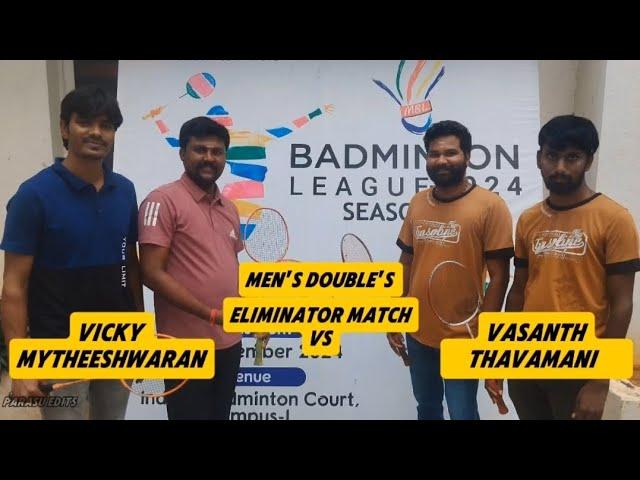 ️ MBL ELIMINATOR CLASH ️ Vasath-Thavamani  Vicky-Mytheesh | Nov 30, 2024 