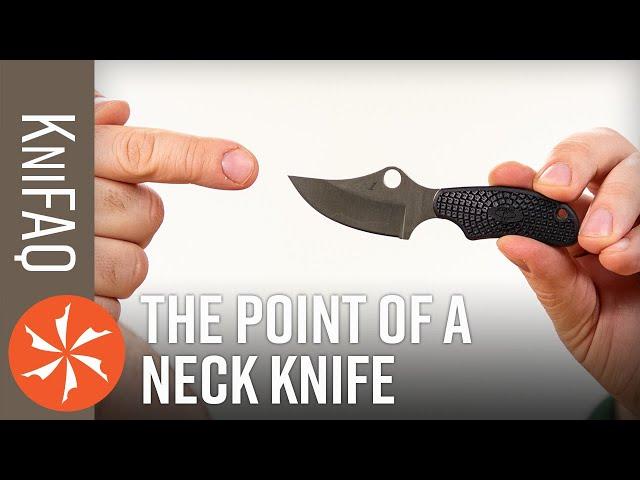 KnifeCenter FAQ #78: What Is A Neck Knife? + 1095 vs CPM-3V and David is Still Moving