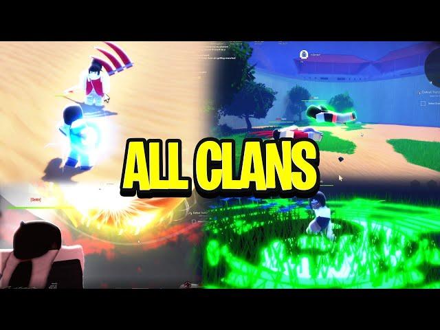 (CODE) All CLANS FULL SHOWCASE | The Time Of Ninja Roblox