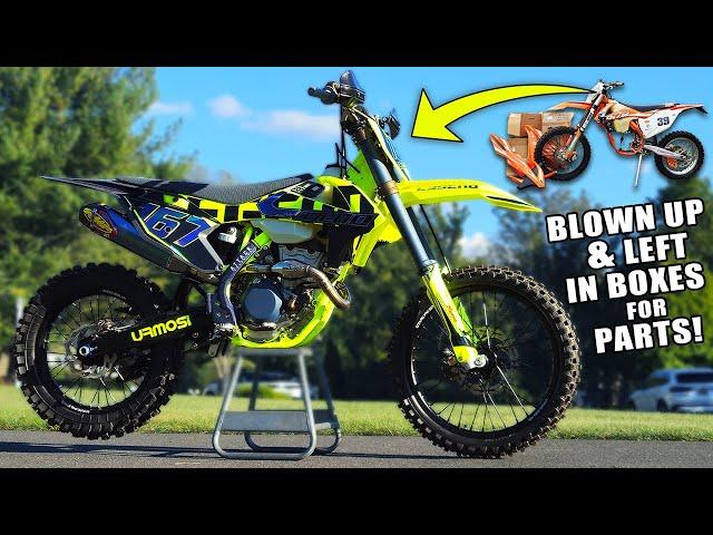 Building a custom KTM 350XCF from Scratch after being blown up - Legend KTM Finale