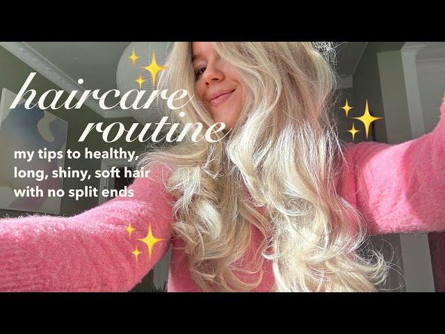 my hair care routine for HEALTHY & long hair | the products I use, wash routine & go to styling ep26